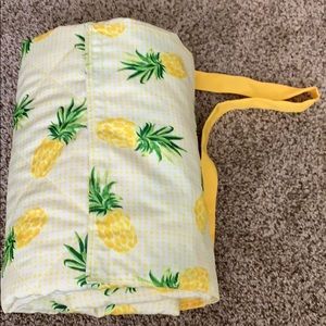 Pineapple Picnic Blanket w/ strap